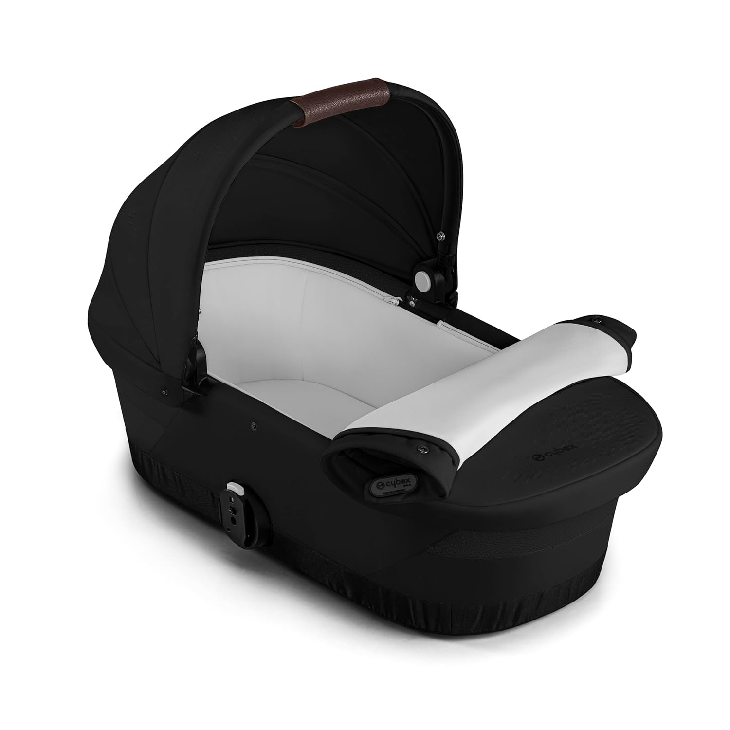 Cybex Gazelle S / eGazelle S Cot Baby Bassinet with Sun Canopy & Easy-Carry Handle Moon Black Zevon