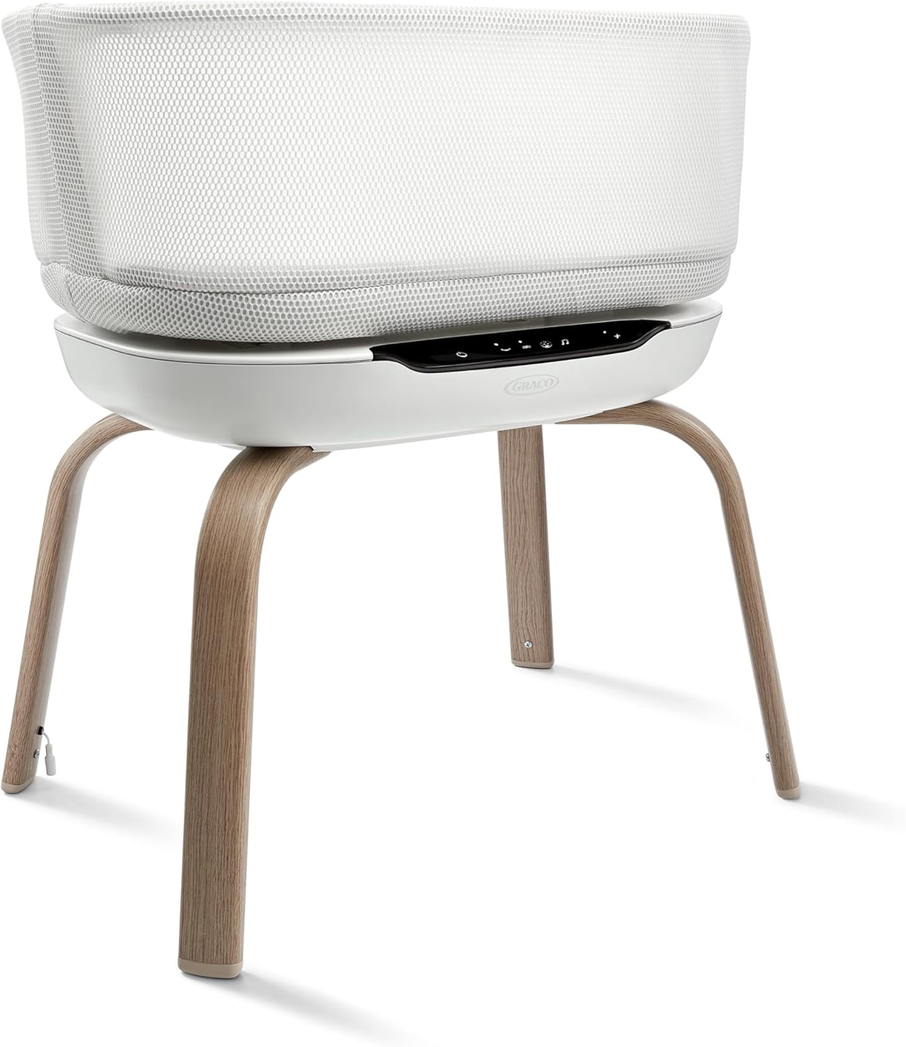 Graco SmartSense Soothing Baby Bassinet Automatically Detects and Responds to Cries for Newborns Up to 6 Months Zevon