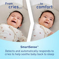 Graco SmartSense Soothing Baby Bassinet Automatically Detects and Responds to Cries for Newborns Up to 6 Months Zevon