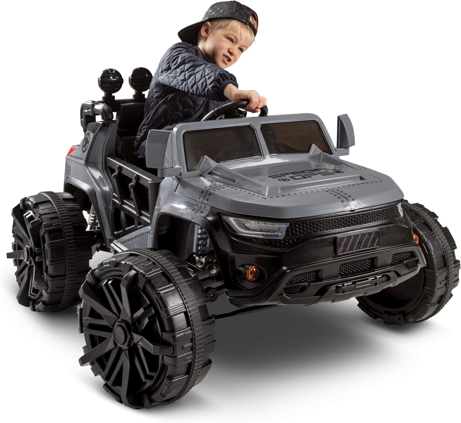 Best Choice Products 12V Kids Battery-Powered Ride-On Car Special Ops with Lights Sounds & MP3 Player Zevon