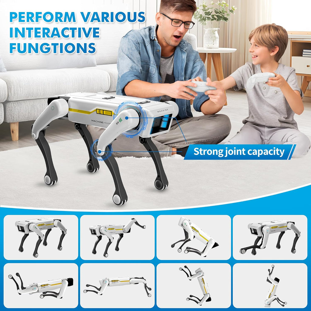 Dingdongwu Smart Robot Dog Interactive STEM Pet with Voice Control 30+ Actions & APP Programming Zevon
