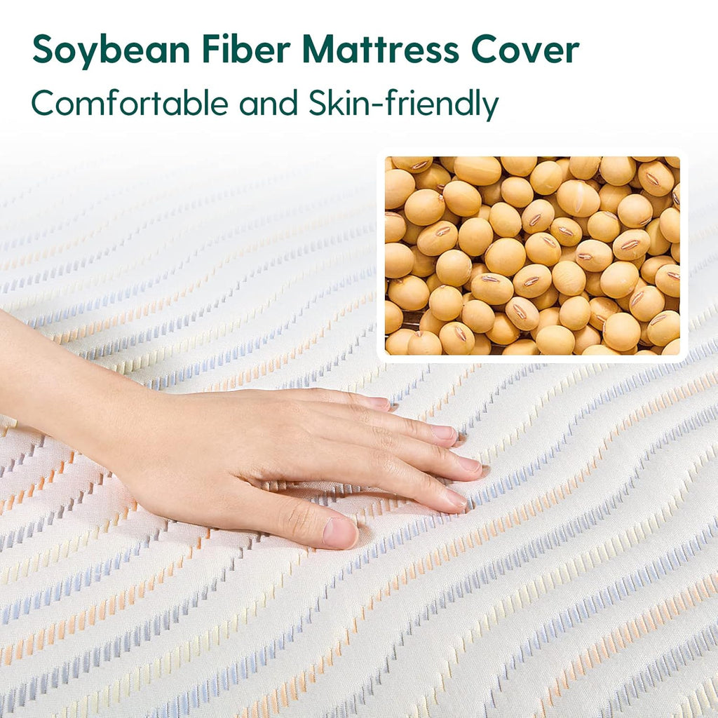 Biobased Dual-Sided Crib and Toddler Mattress CertiPUR-US with Removable Waterproof Machine-Washable Cover 52"x27.5"x5" Zevon