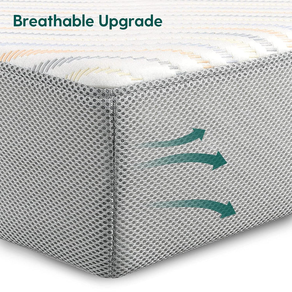 Biobased Dual-Sided Crib and Toddler Mattress CertiPUR-US with Removable Waterproof Machine-Washable Cover 52"x27.5"x5" Zevon
